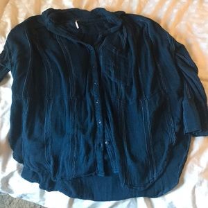 Free People Button Up Shirt